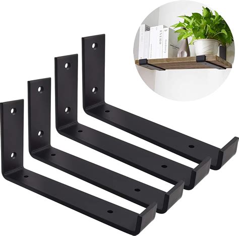 wooden shelves metal brackets|metal brackets for hanging shelves.